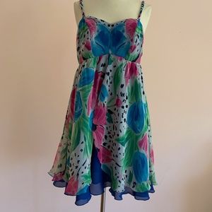Two Toned Maternity Dress- Cobalt Blue